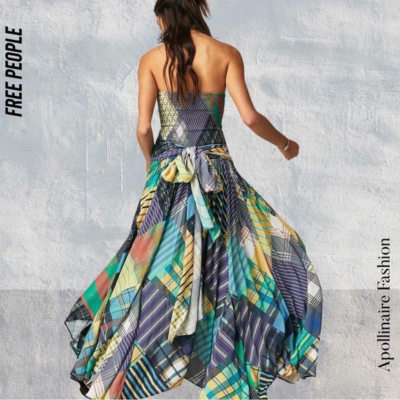 Free People Multicolor Geometric Maxi Dress - Picture 3 of 8